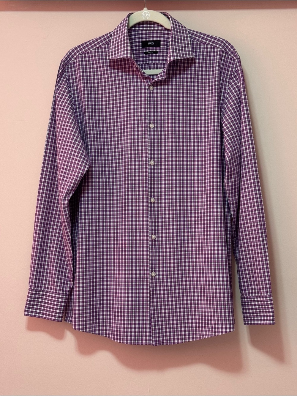 BOSS by Hugo Boss Men's Black Label Dress Shirt Sharp FIT 16/L 34